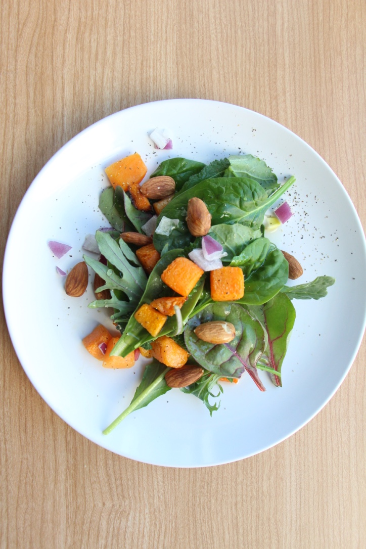 Quick and Healthy Roasted Pumpkin Salad with Honey Lime Dressing 南瓜沙拉 (Vegan, Refined Sugar Free, Oil-Free)