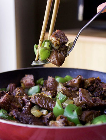 Black Pepper Beef (GF, Paleo, Oil-Free)