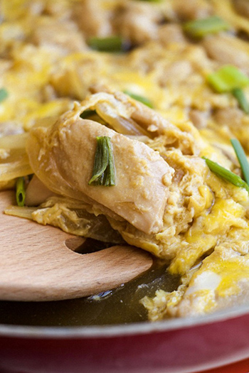 Oyakodon Japanese Chicken and Egg (GF, Oil-Free)