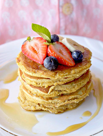 Fluffy Coconut Flour Pancakes (Paleo, GF, DF)