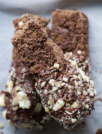 Ferrero Rocher Biscotti (Paleo, GF, Vegan, Oil-Free)