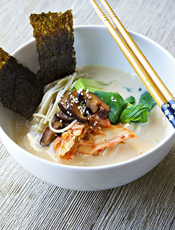 Creamy Soy Milk Ramen (GF, Vegan, Vegetarian)