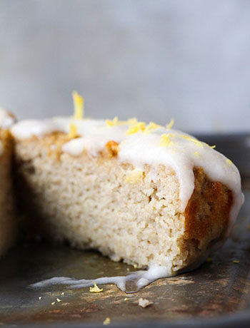 100 Calorie Starbucks Copycat Lemon Loaf (Paleo, Oil-Free, SUGAR FREE**)