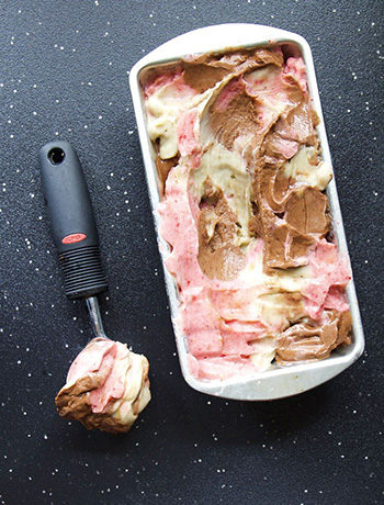 4 Ingredient Neapolitan Nice Cream (Sugar Free, Vegan, Paleo, GF, DF)