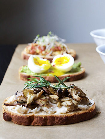 Dinner For Breakfast Toast 3 Ways (GF, Vegetarian, Vegan)