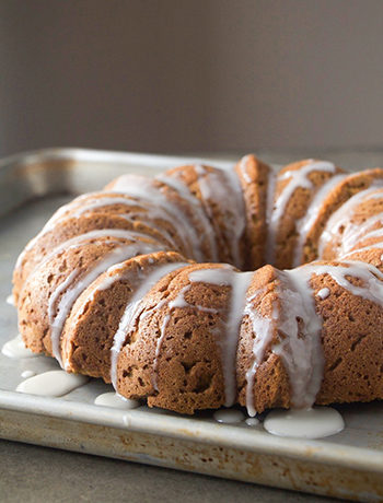 Perfectly Moist Pumpkin Bundt Cake with Toasted Coconut (GF, Oil-Free)