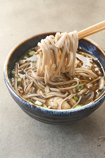How to Make Soba Noodle Soup in 15 minutes (GF, Vegan Option, Oil-Free)