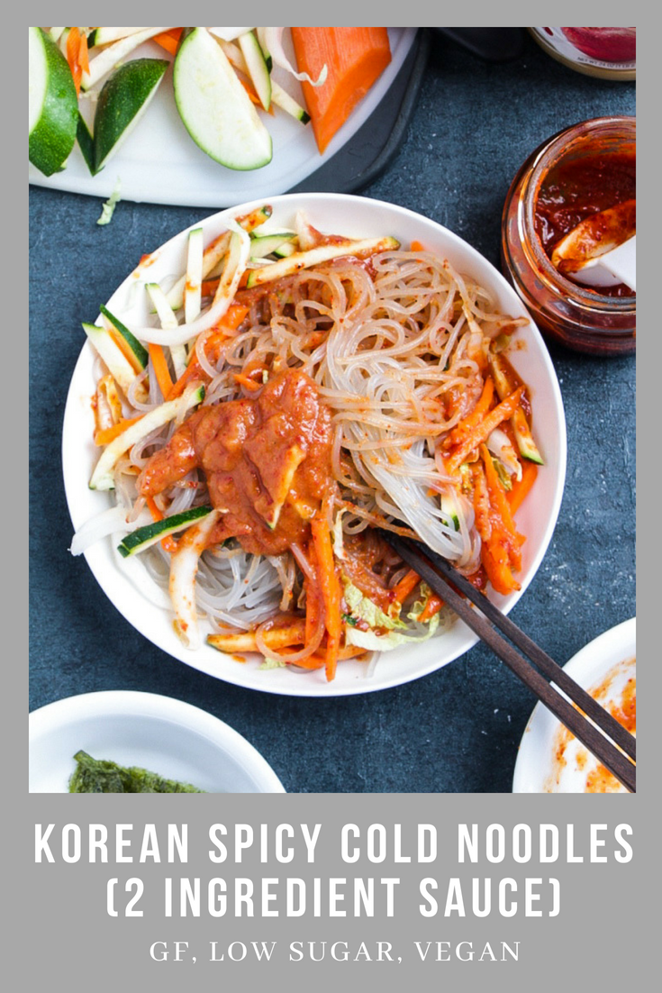 Korean Spicy Cold Noodles (Fruit Sweetened) - Unconventional Cooks