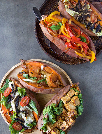 Perfect Roasted Sweet Potato with no Butter or Oil! (+ 6 Asian-Dinner Ideas)