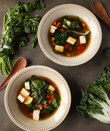 15 min Chinese Tofu Soup (Gluten-Free)