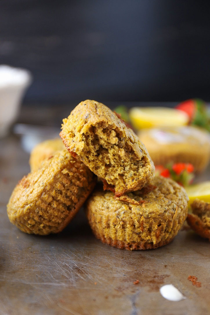 ULTRA Fluffy Lemon Chia Protein Muffins (88 Cals) - Unconventional Cooks
