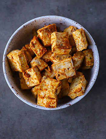 [Oil-Free] Baked Curry Tofu