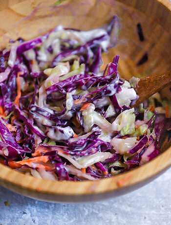 Healthy Coleslaw (No Mayo, Vegan)