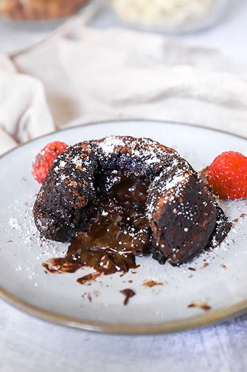 Molten Lava Cakes – made with beets! (GF, Vegan)