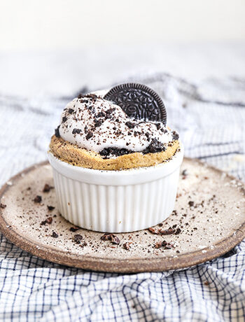 Microwave Oreo Mug Cake (Gluten free, dairy free)