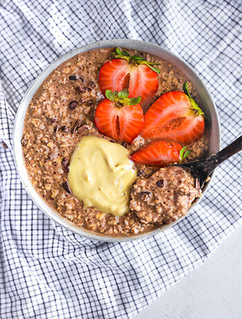 Double chocolate overnight oats