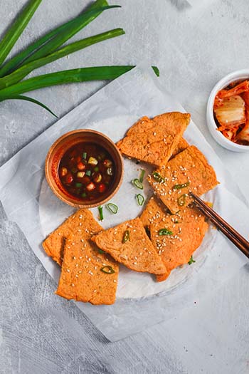 Gluten Free & Vegan Kimchi Pancakes (Kimchi Jeon)